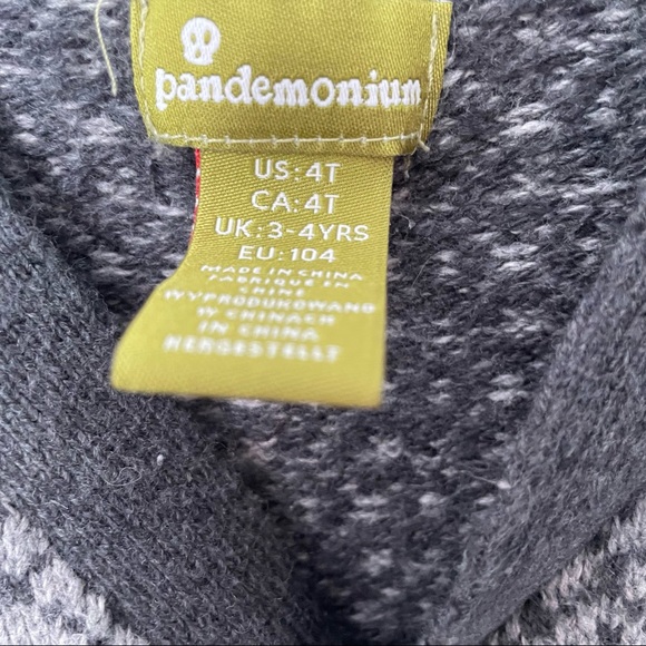 Pandemonium boys button up sweater with cord elbow pads size 4T worn once - Picture 5 of 8